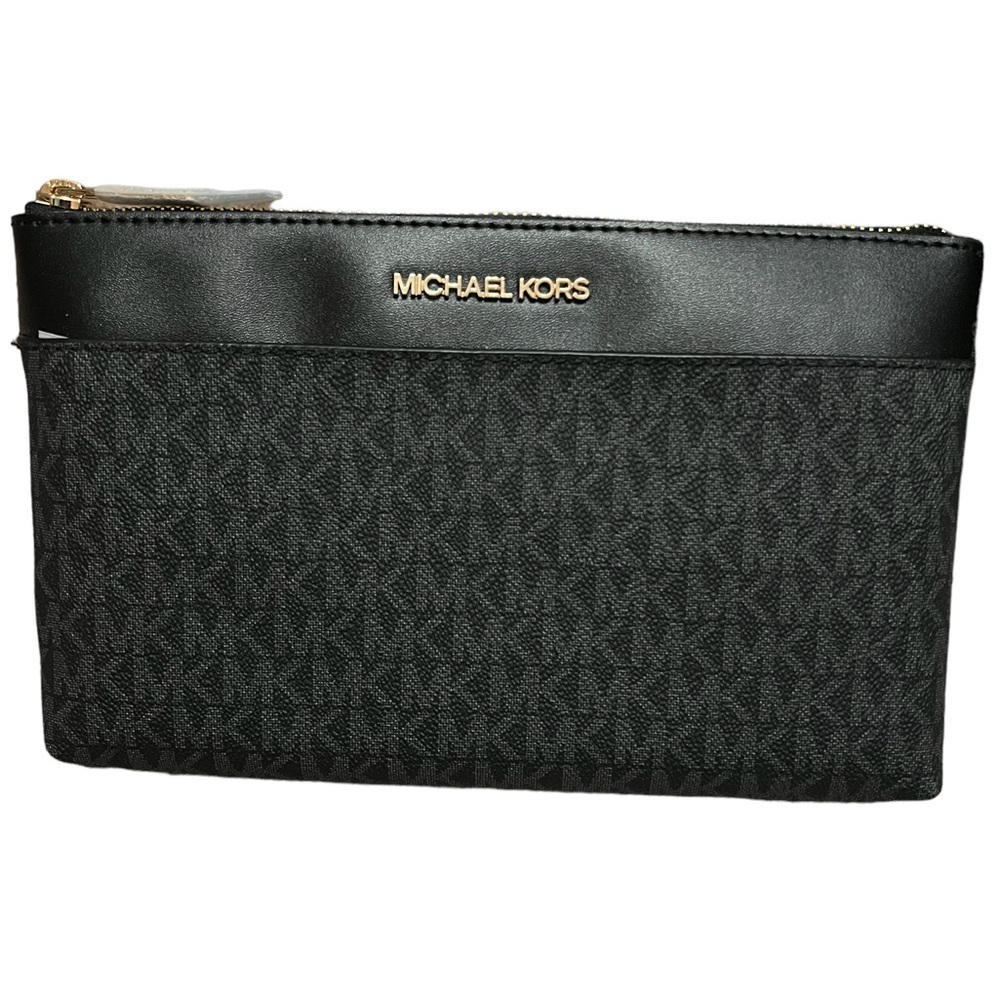 Michael Kors Maisie Large Pebbled Leather 3 in 1 Black Tote NWT - Picture 8 of 9